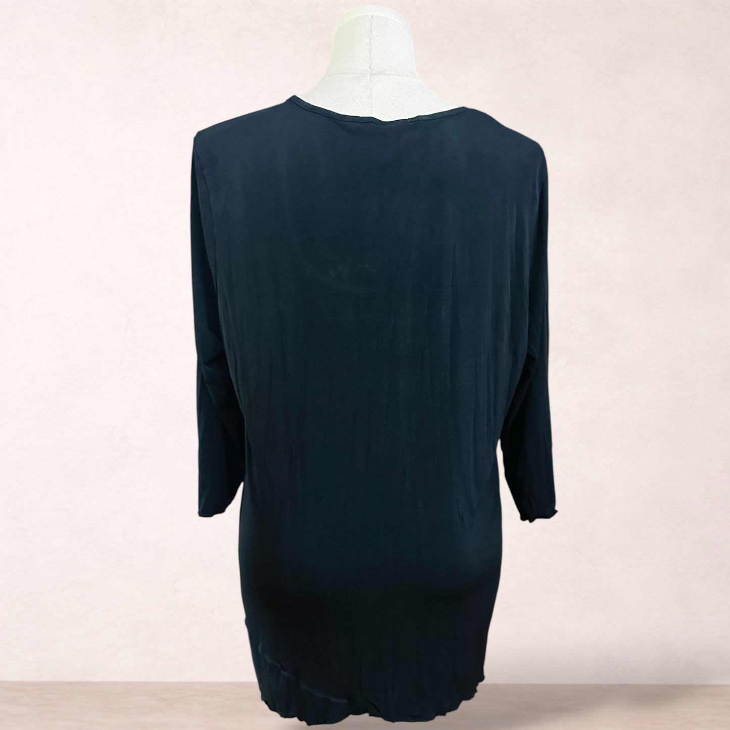 Taking Shape Black Tunic Top | Plus Size S 16/18