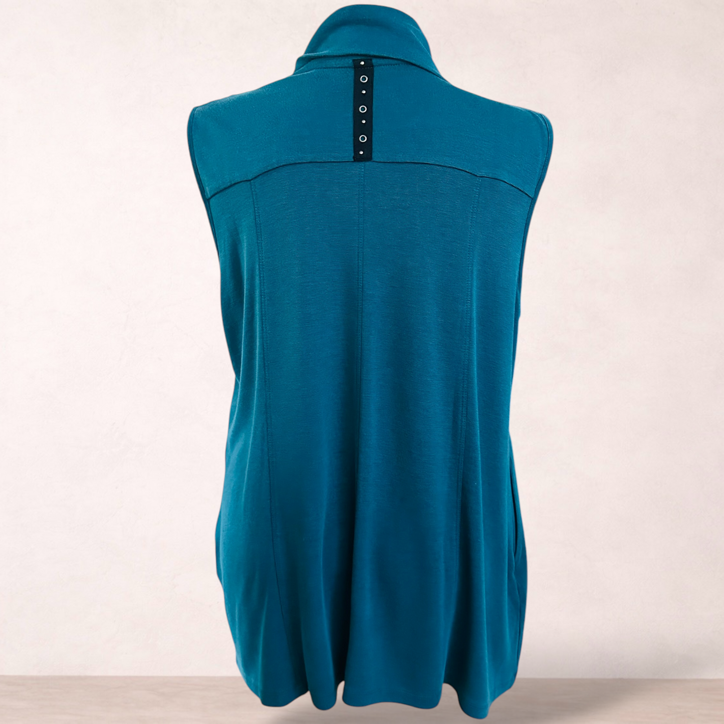 Taking Shape Teal Zip Tunic Vest | Plus Size 18-20