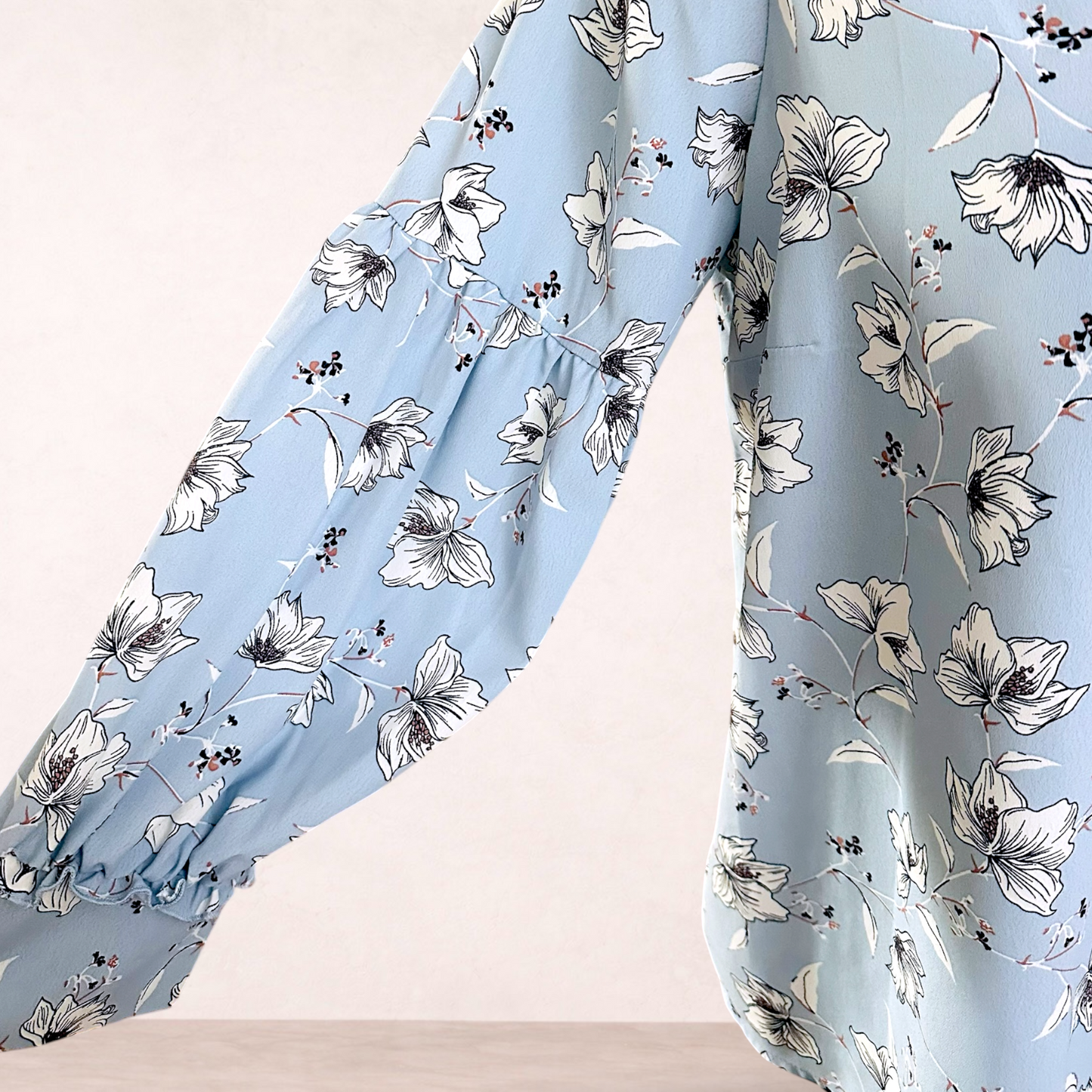 Preview Blue Floral Blouse Top | Size 18