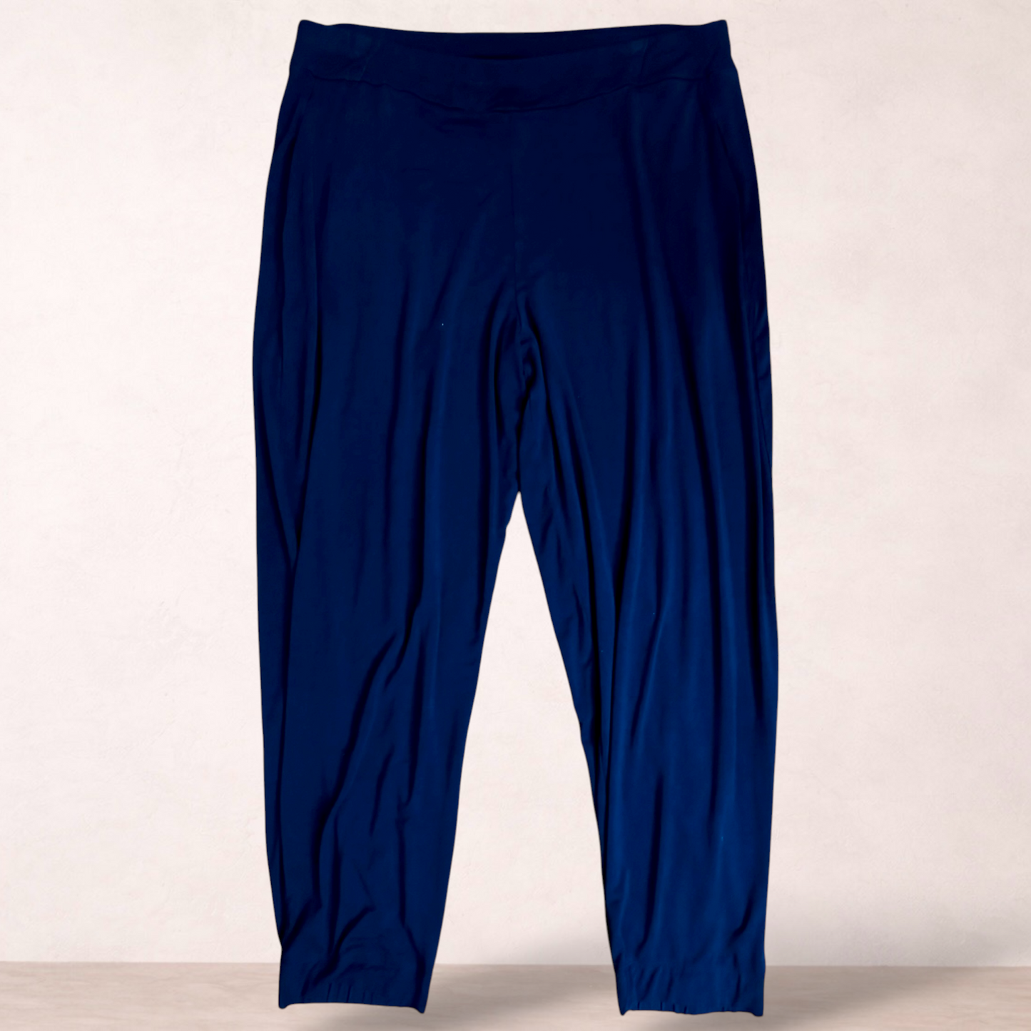 Taking Shape Navy Blue Bamboo Blend Pants | Plus Size 16