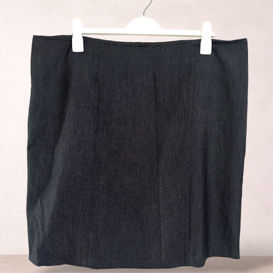 Crossroads Black Straight Business Skirt | Size 20