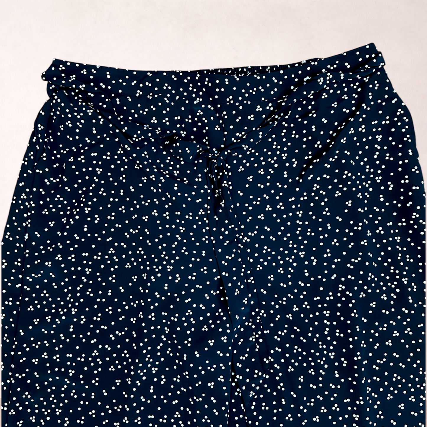 Beme Black Spotty Wide Leg Pants | Plus Size 24