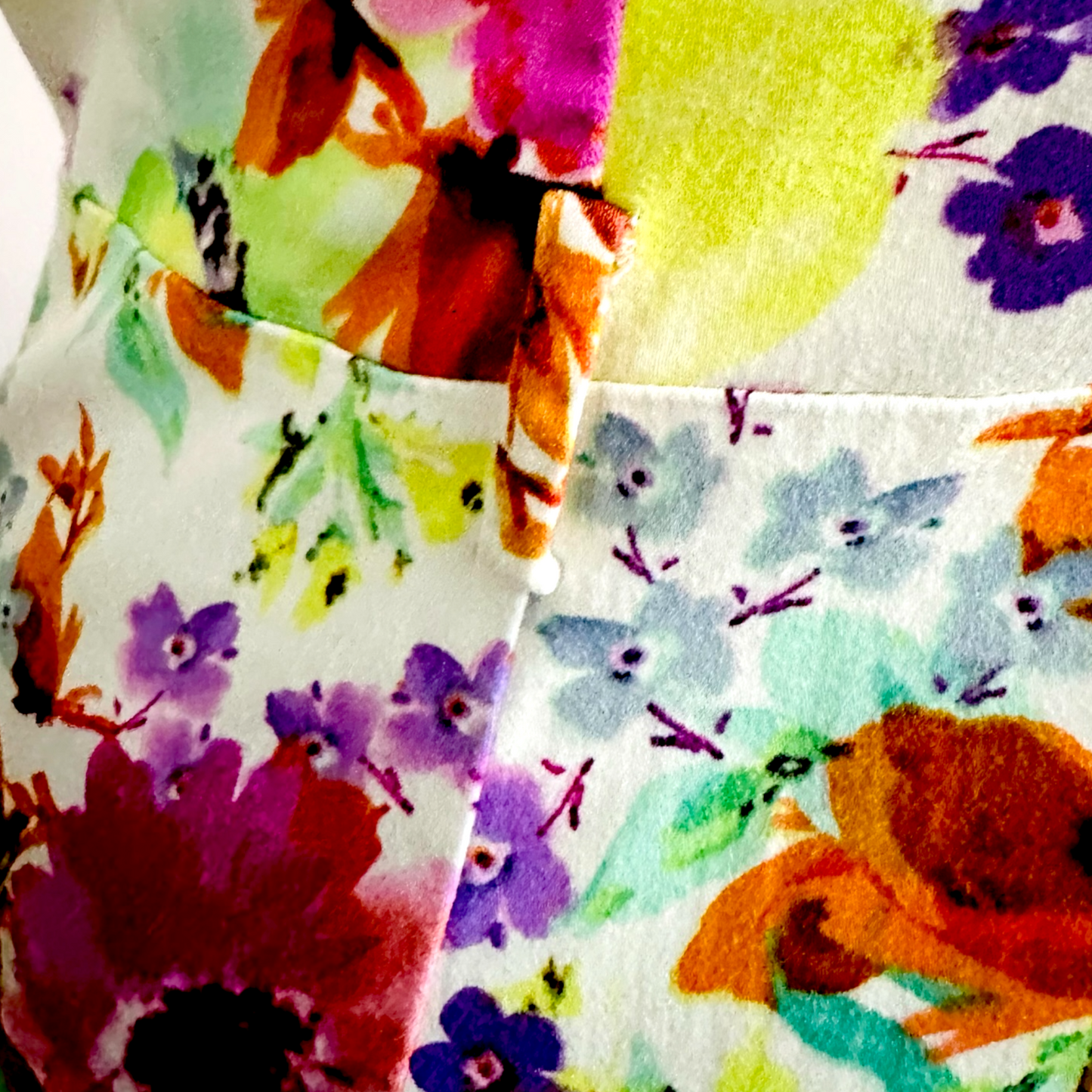 Teaberry Floral Cotton Blend Dress | Size 16