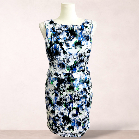 Miss Me Floral Peplum Dress | Size 16