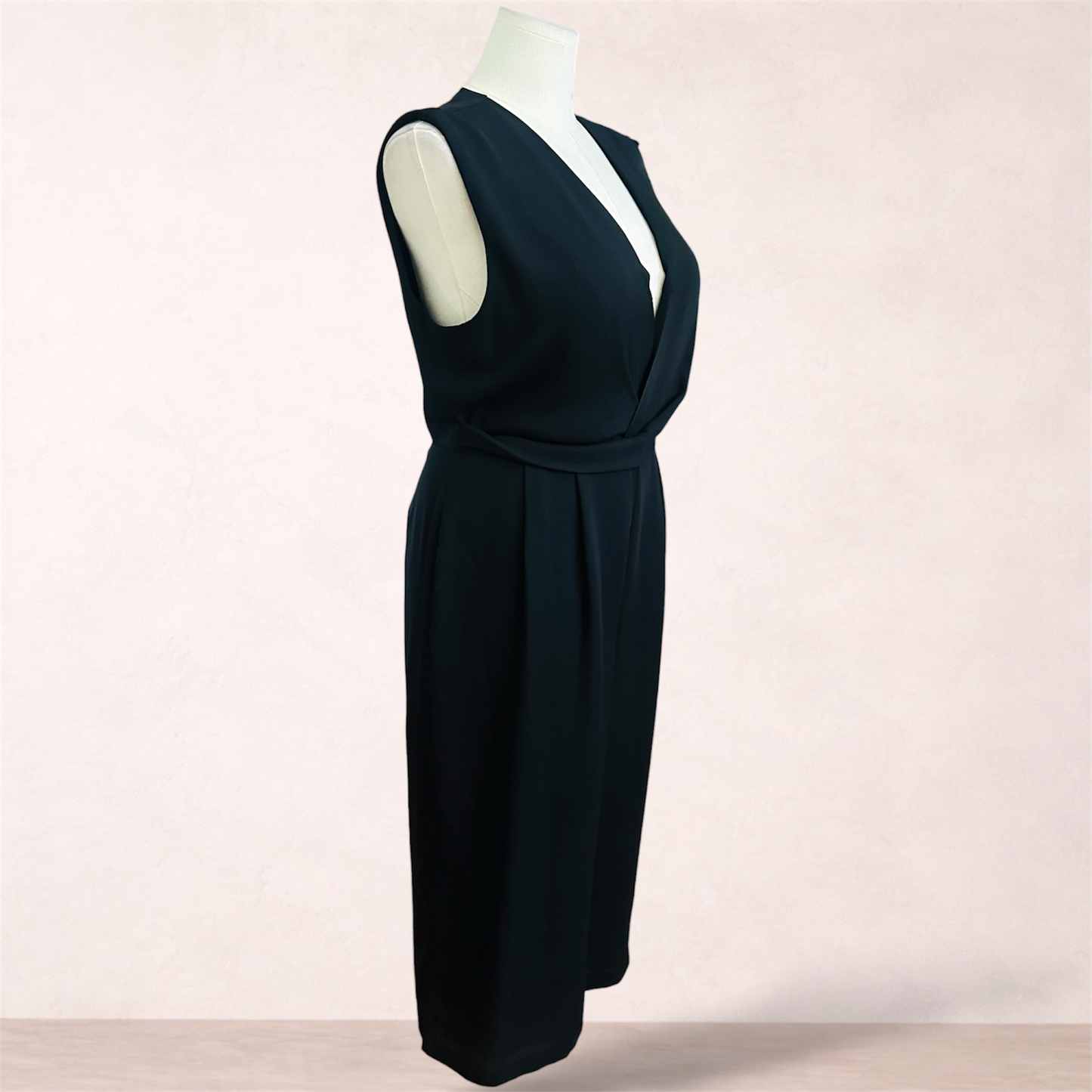 Portmans Black Wide Leg Jumpsuit | Size 16