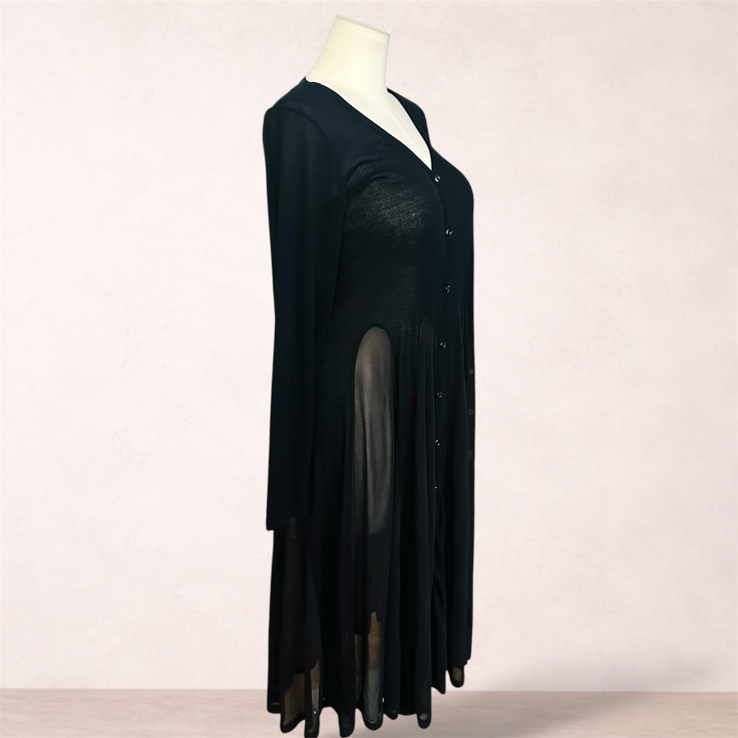 City Chic Black Longline Cardigan | Plus Size S/16