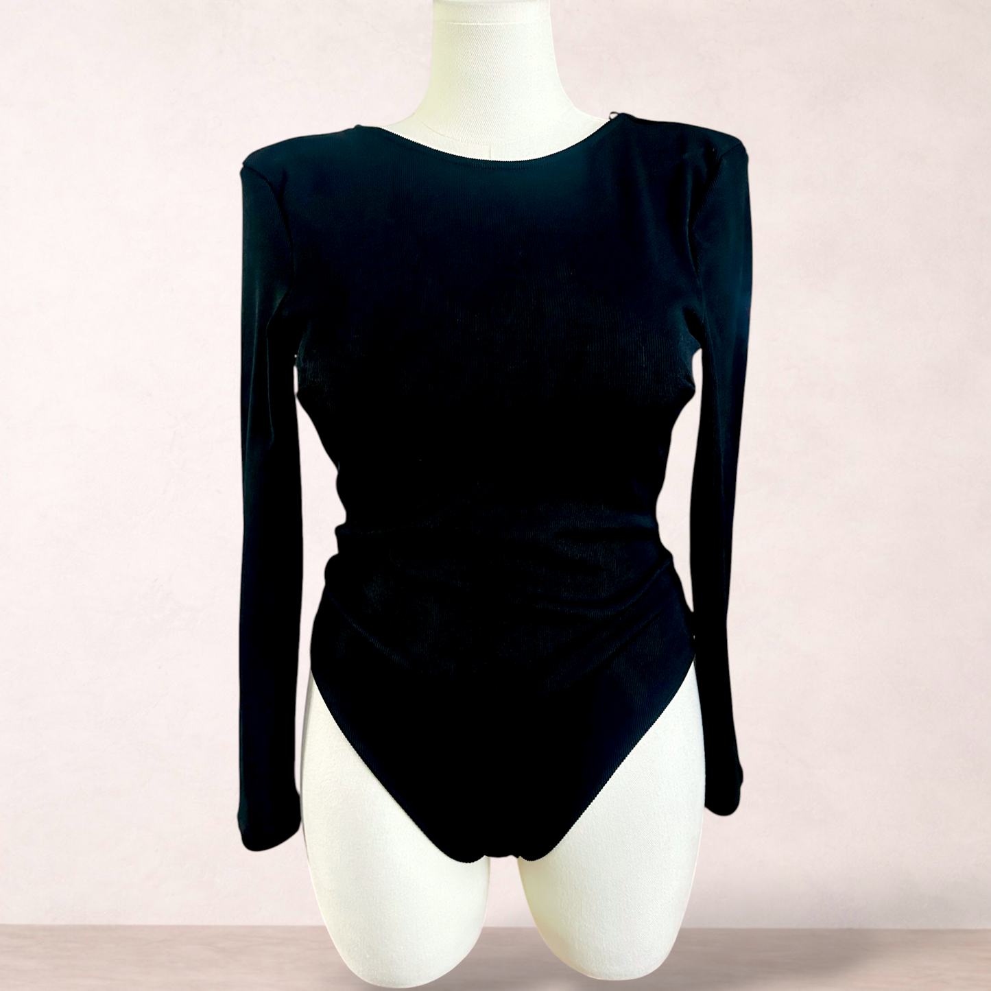 Miss Selfridge Black Gold Chain Bodysuit | Size 16