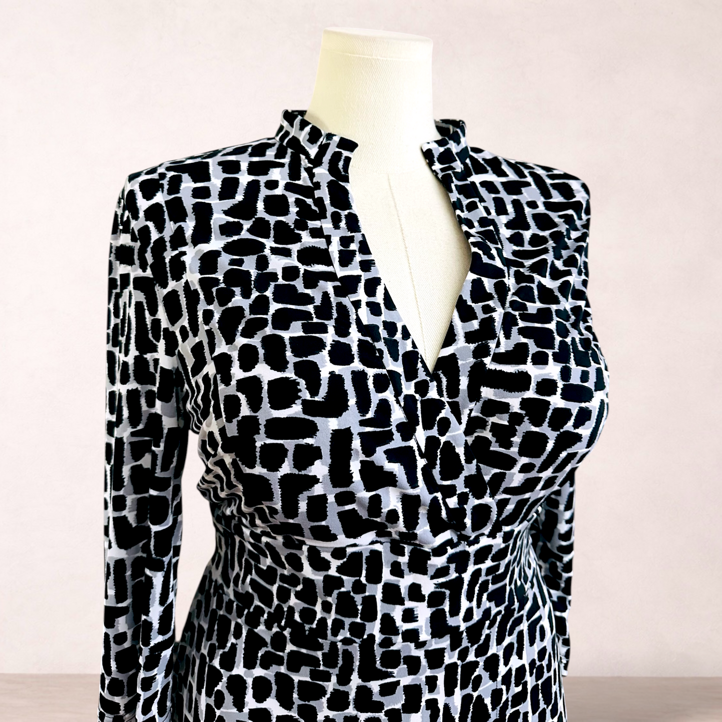 Perri Cutten Print Midi Dress | Size 14