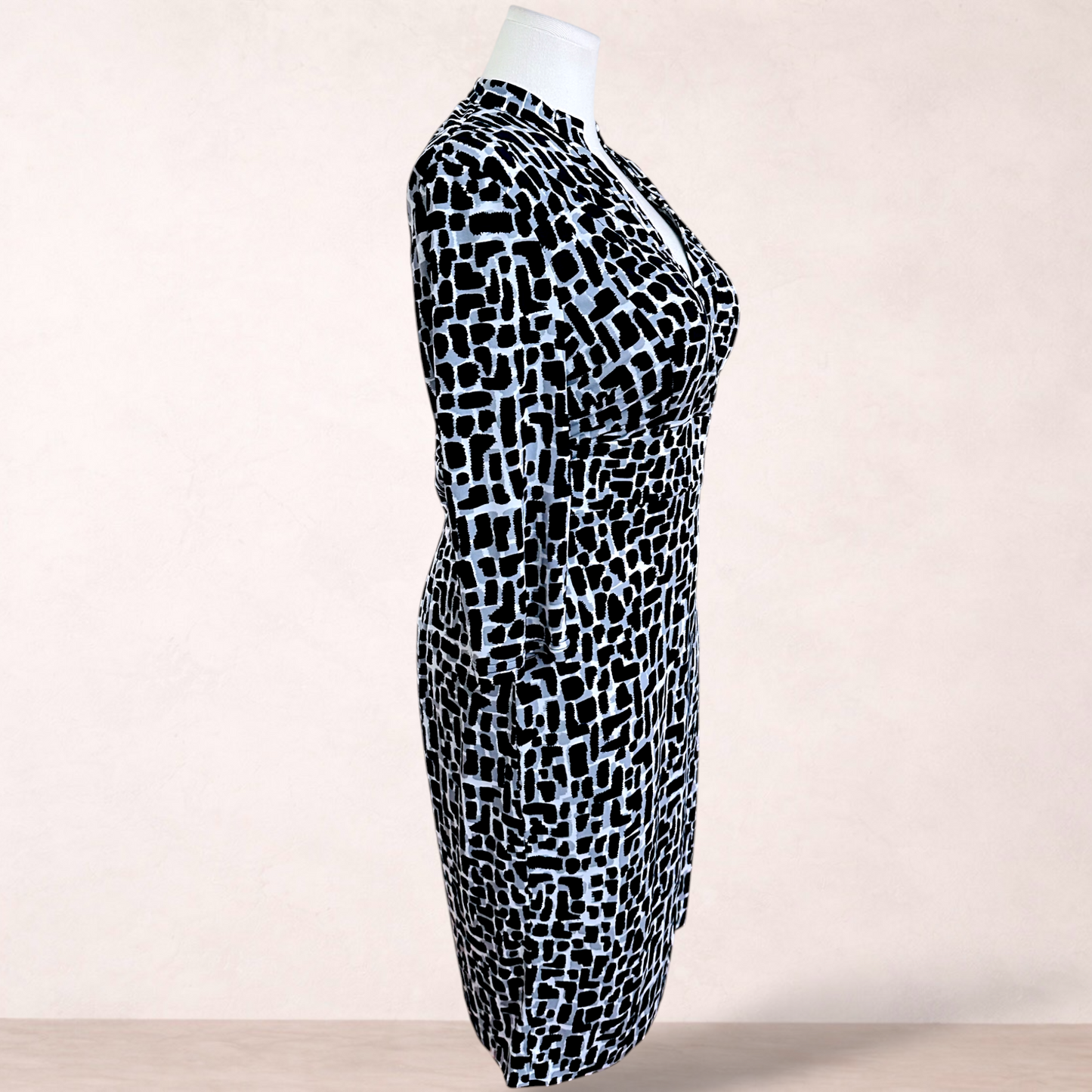 Perri Cutten Print Midi Dress | Size 14