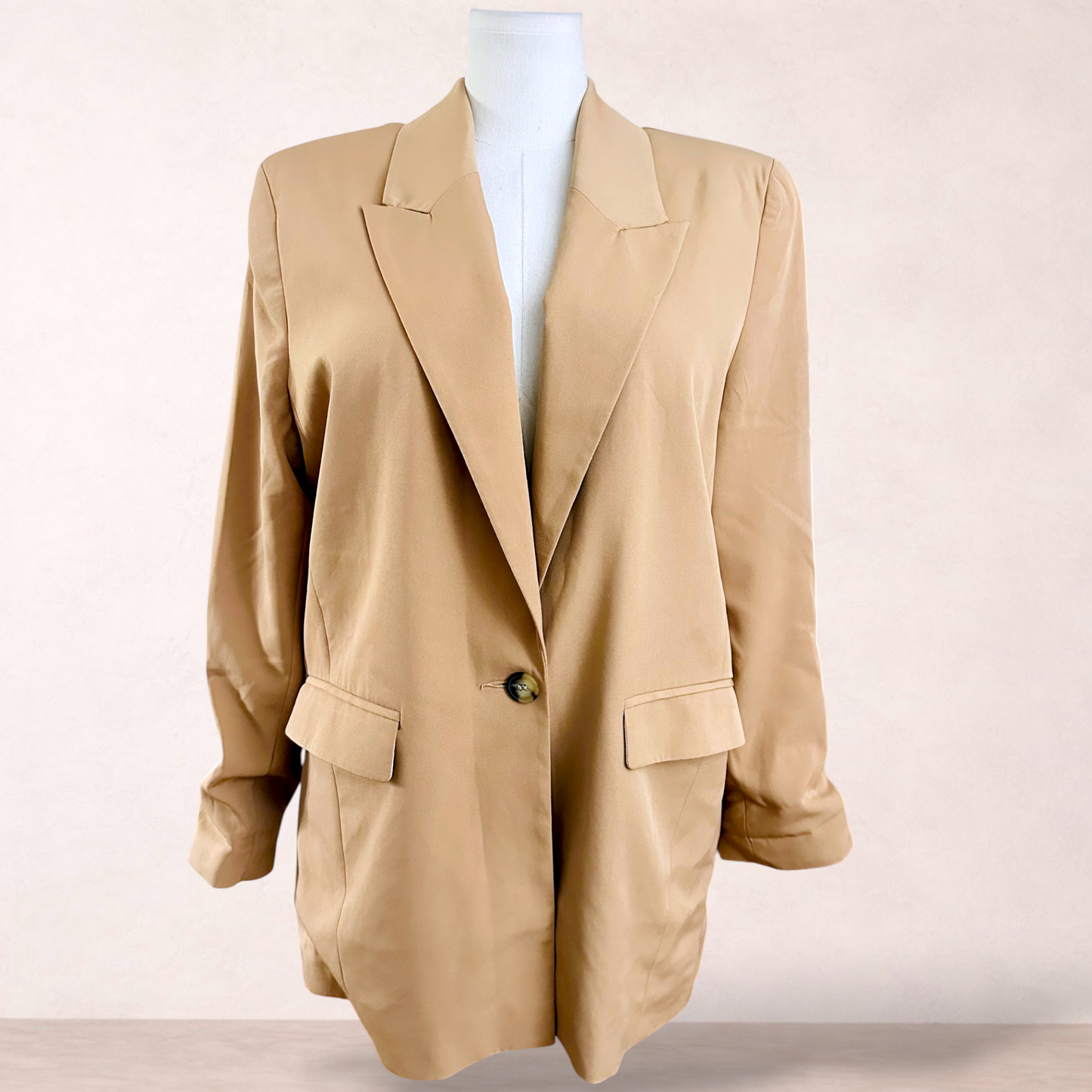 Just Jeans Camel Blazer Jacket | Size 16