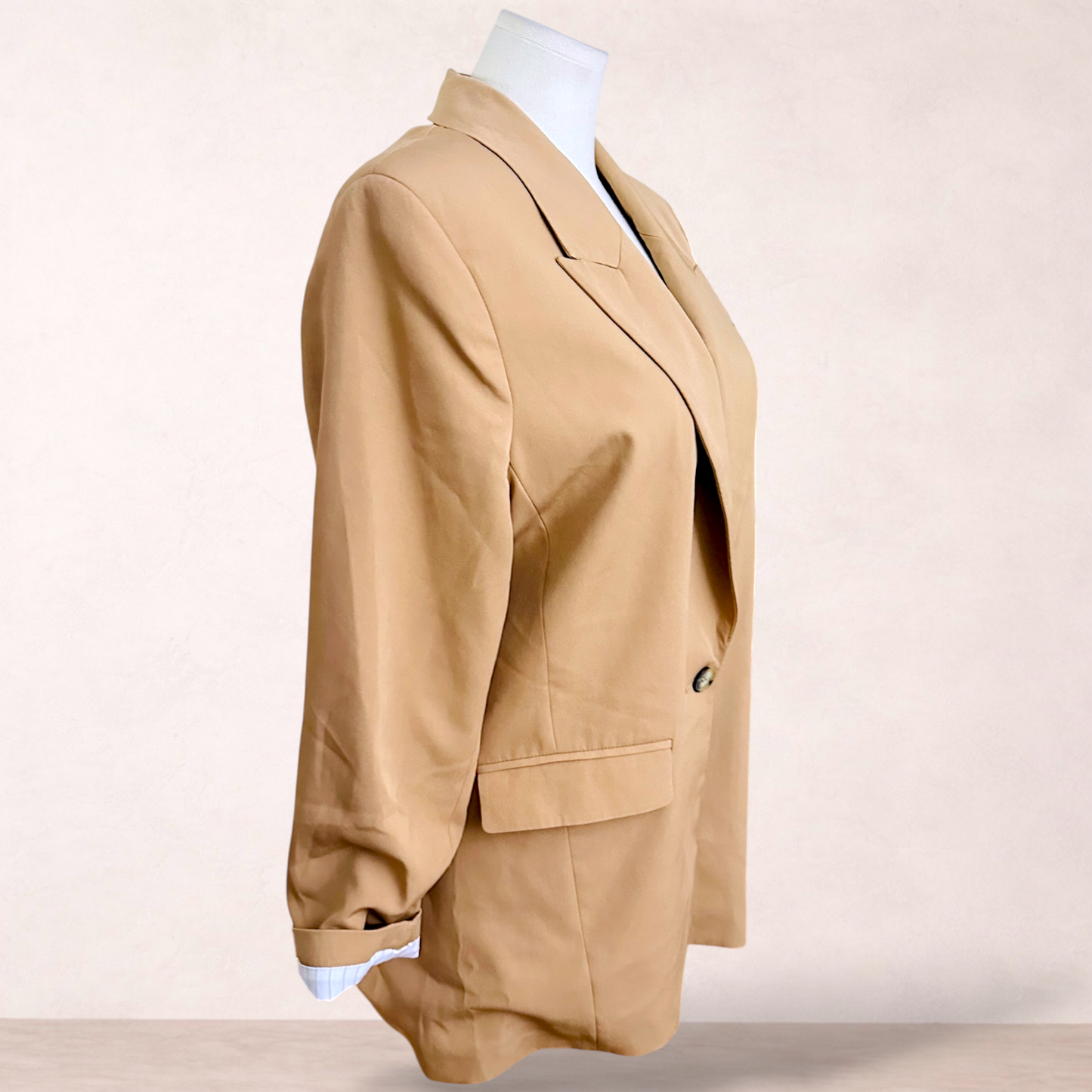 Just Jeans Camel Blazer Jacket | Size 16