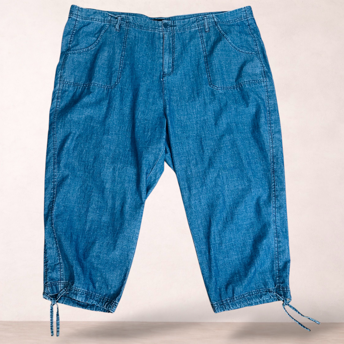 Lilly & Lou Blue Capri Pants | Plus Size 20