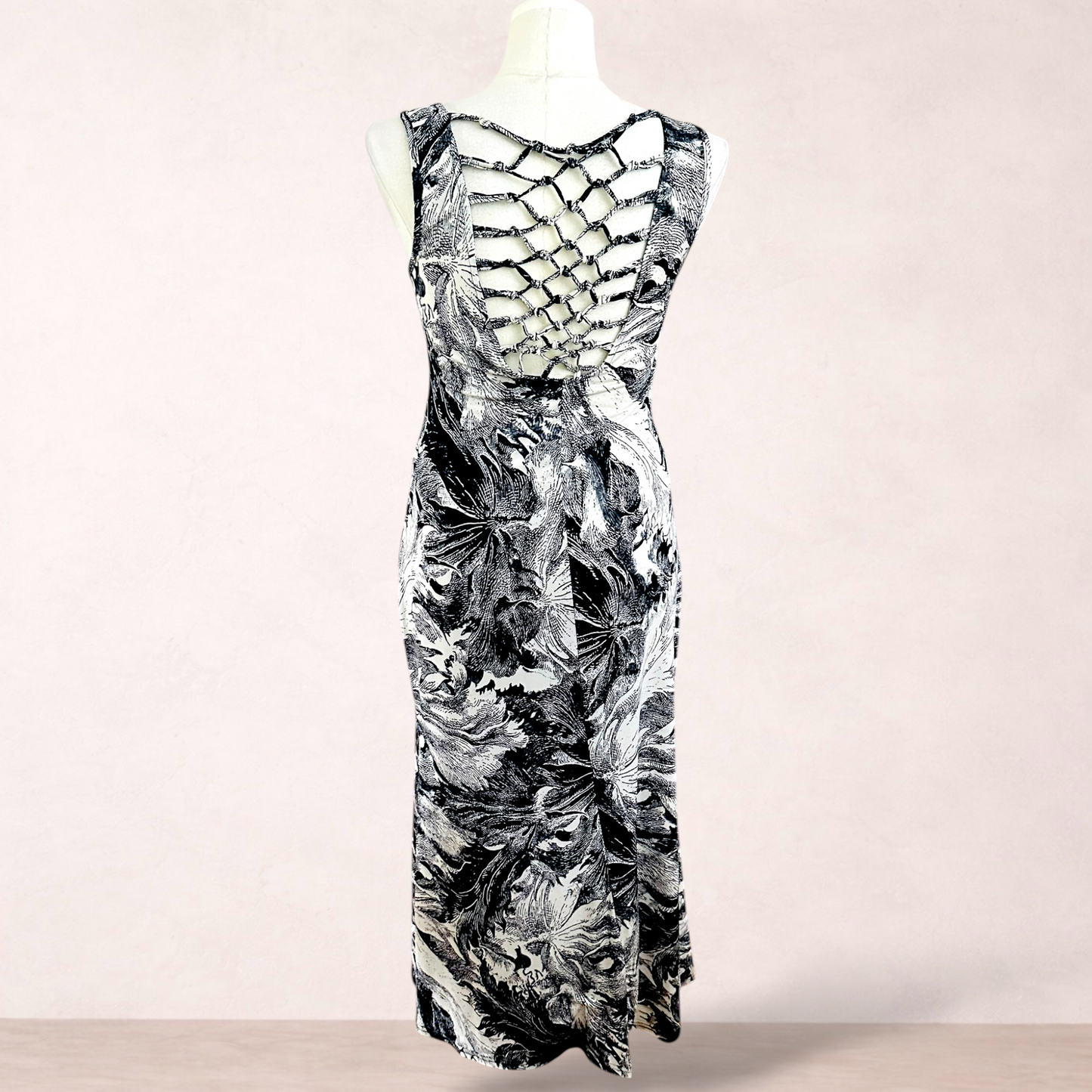 Caroline Morgan Floral Maxi Dress | Size 14