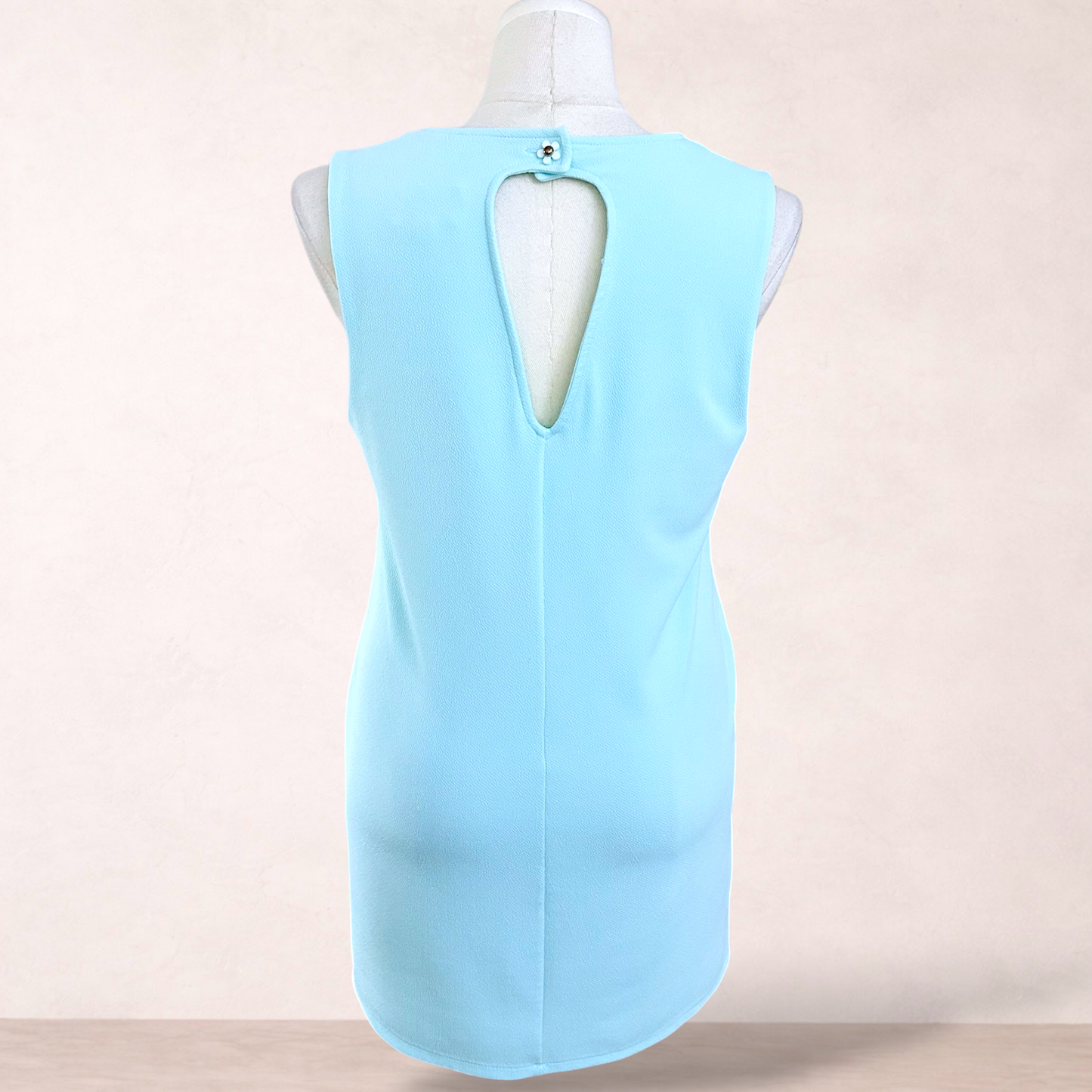 River Island Aqua Retro-style Shift Dress | Size 16