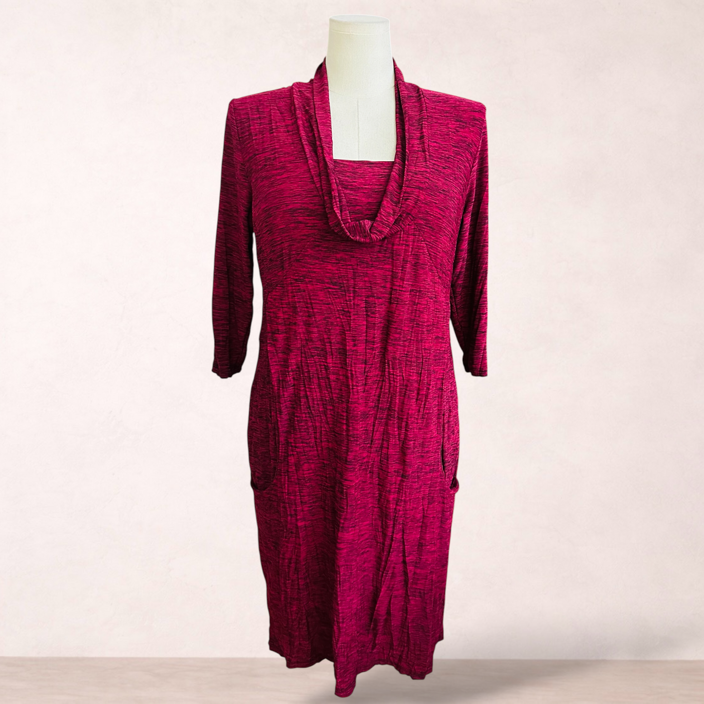 Philosophy Magenta Black Marl Shift Dress | Size 16