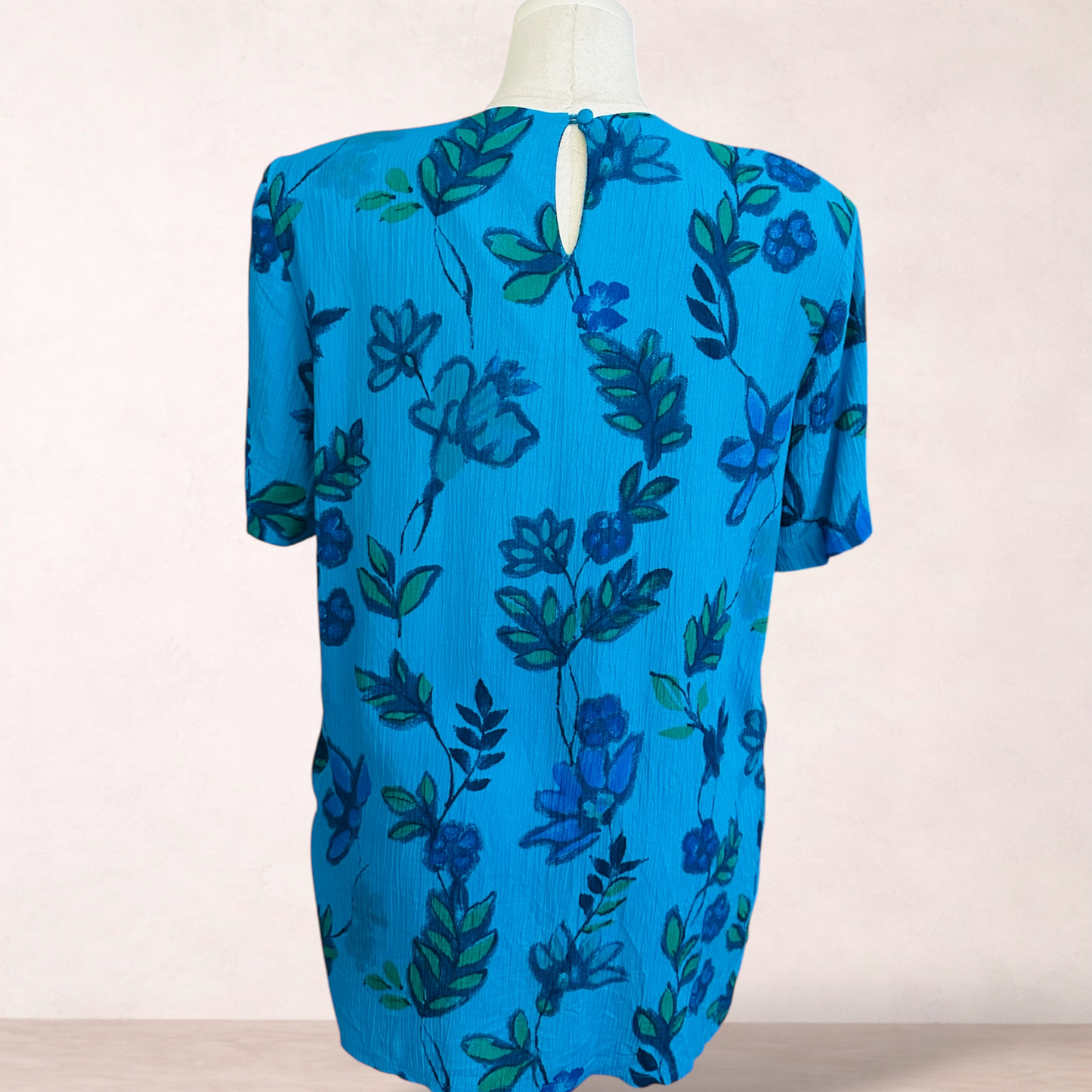 Dolina Australia Blue Boho Print Top | Size 16