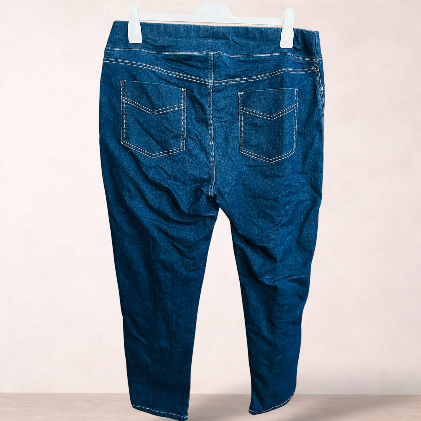 Taking Shape Blue Denim Pull-on Jeans | Plus Size 16