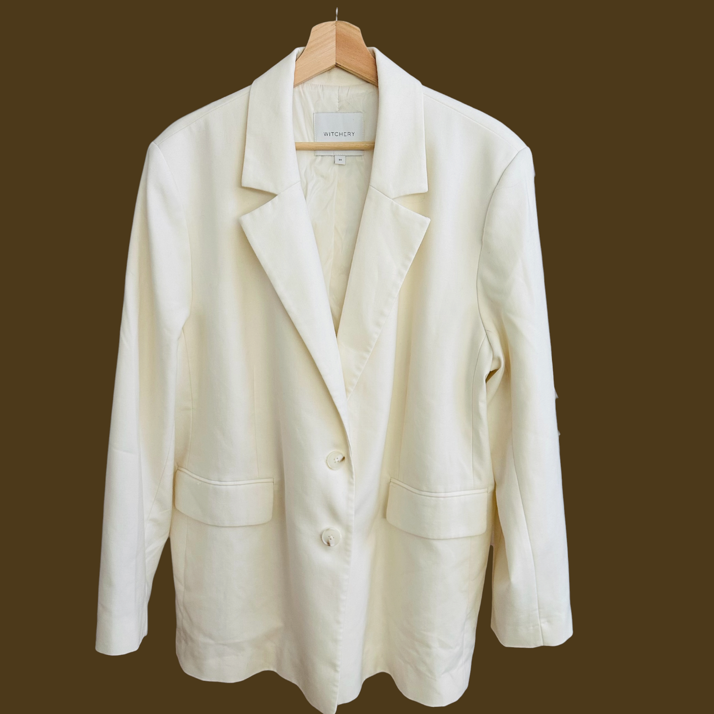 Witchery Ivory Blazer | Size 20