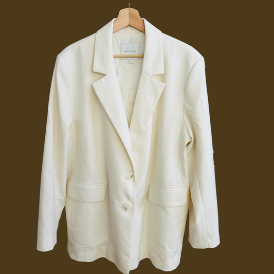 Witchery Ivory Blazer | Size 20