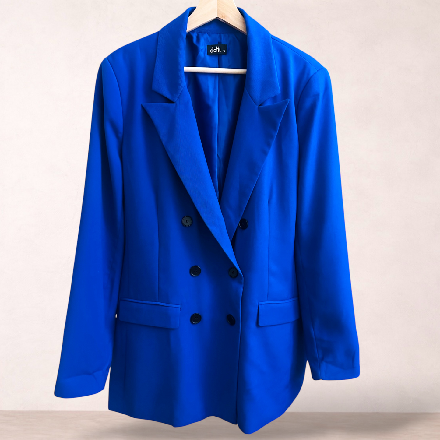 Dotti Blue Tailored Blazer Jacket | Size 16