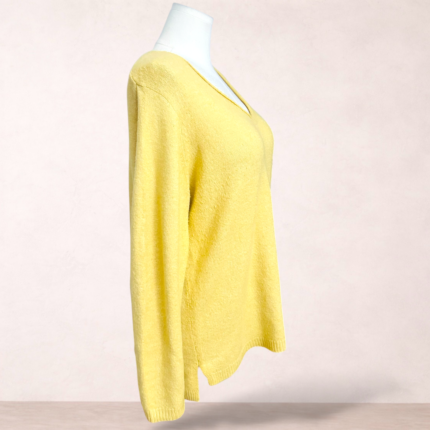 Suzanne Grae Mustard Knit Top | Size 2XL/18
