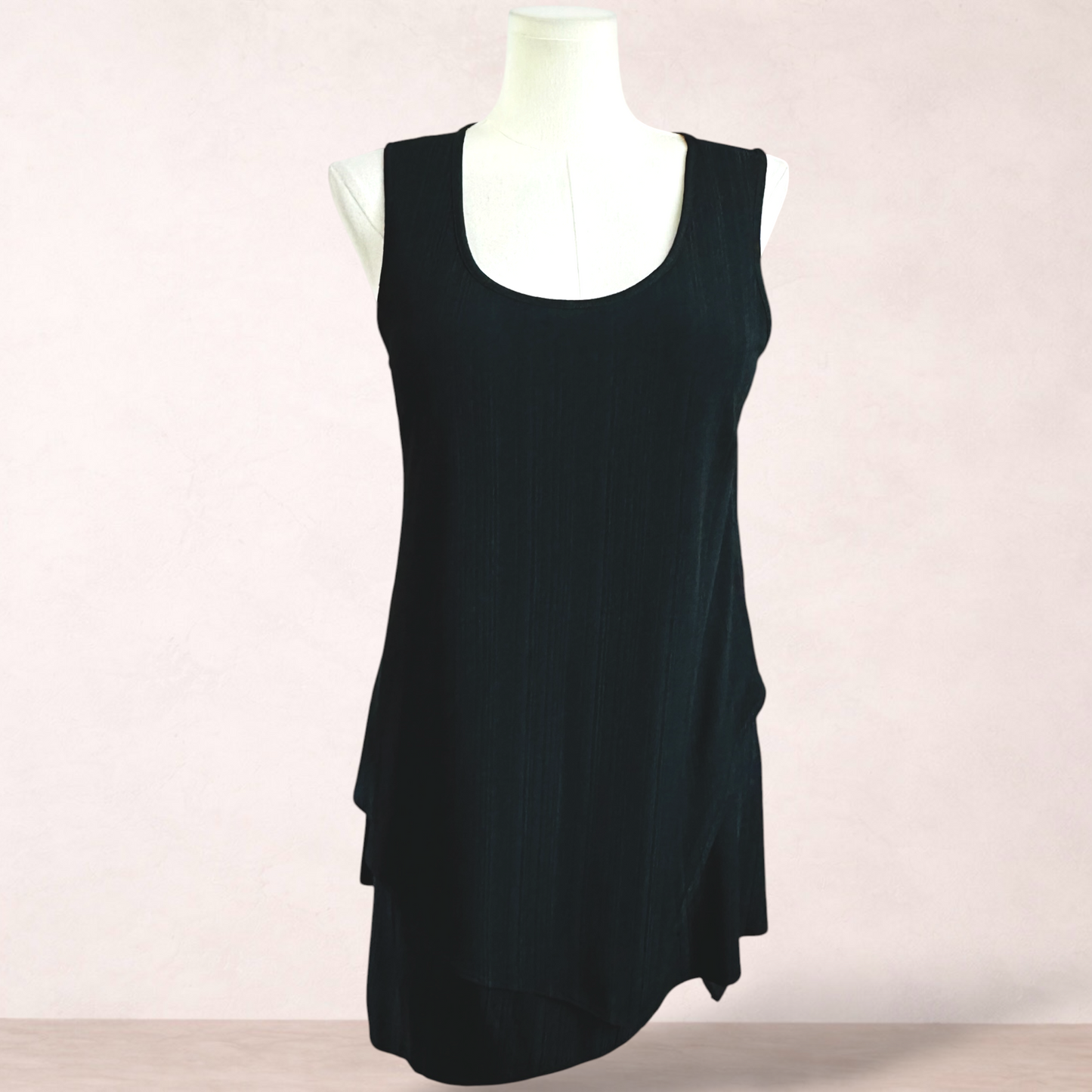 Taking Shape Black Asymmetric Tunic | Plus Size XXS/12