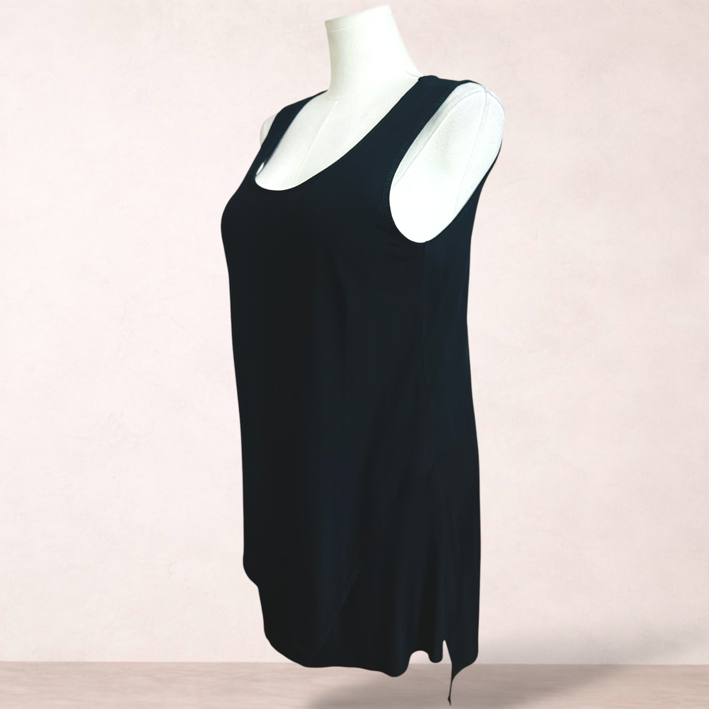 Taking Shape Black Asymmetric Tunic | Plus Size XXS/12
