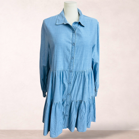 Anko Blue Swing Shirt Dress | Size 18