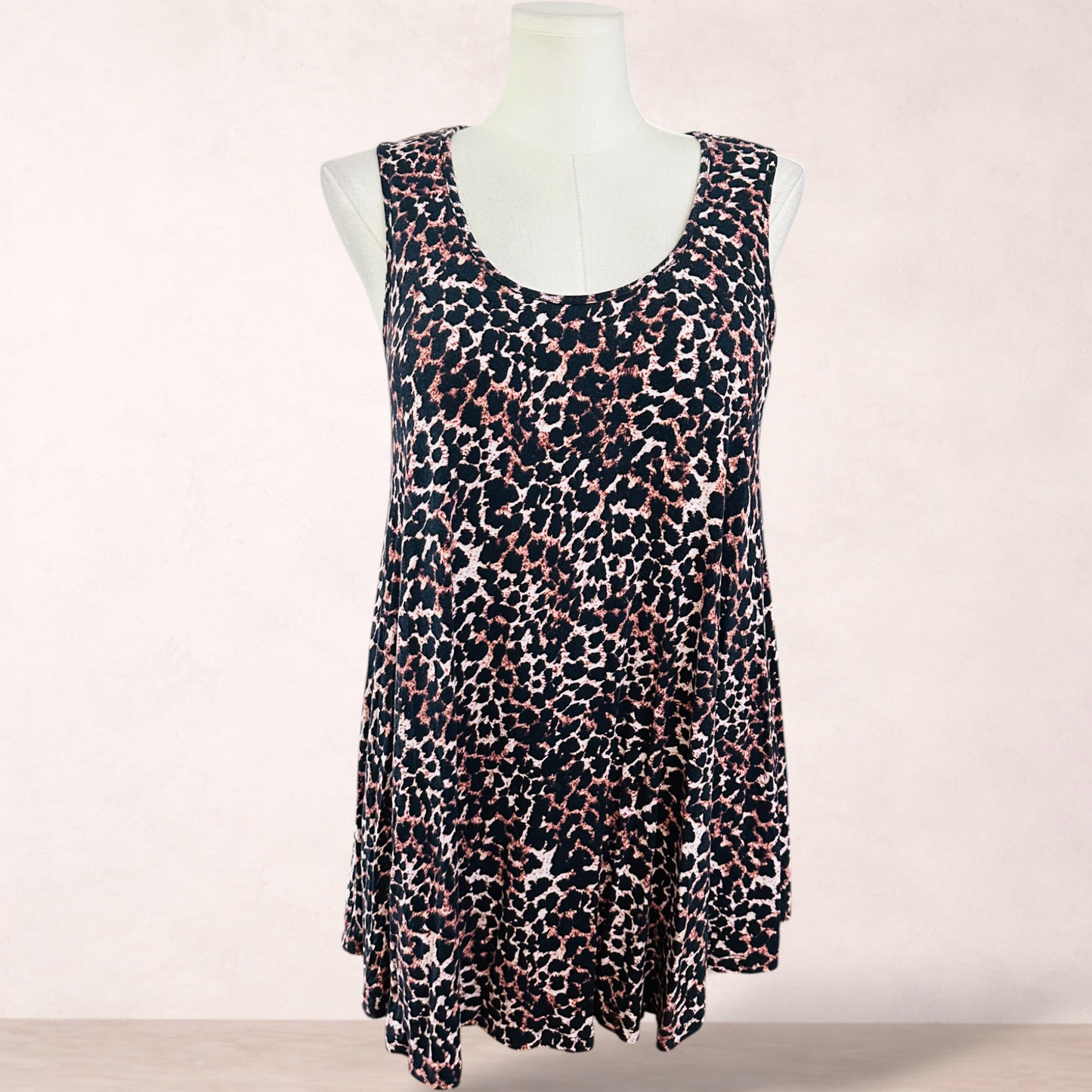 Curvaceous Animal Print Swing Top | Plus Size S 16/18