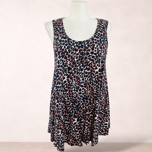 Curvaceous Animal Print Swing Top | Plus Size S 16/18