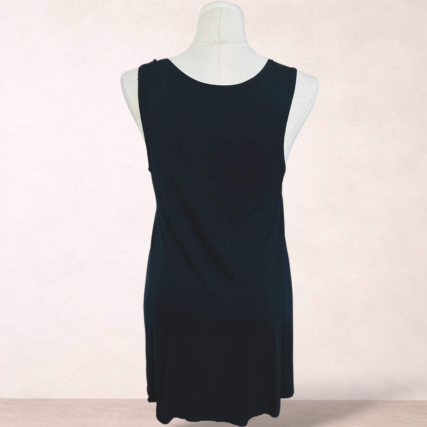 Curvaceous Black Swing Tunic Top | Plus Size S 16/18