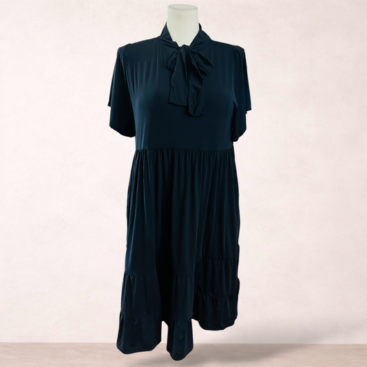 Exotica Black Boss Bish Midi Dress | Size L/XL 14-18 | New with tags