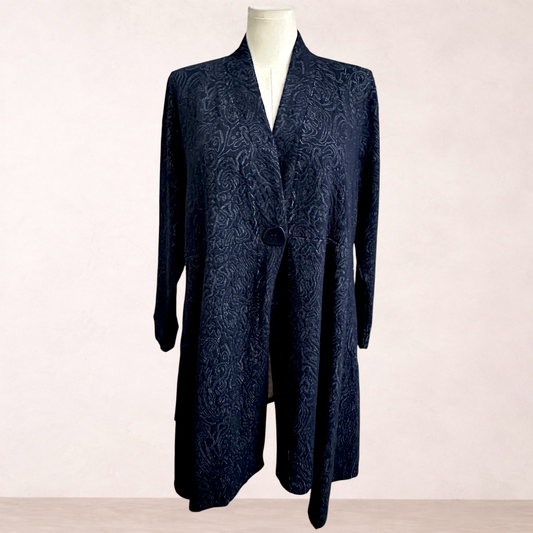 Taking Shape Navy Blue Jacket | Plus Size 18-20
