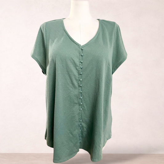 Autograph Sage Green Top | Plus Size 22