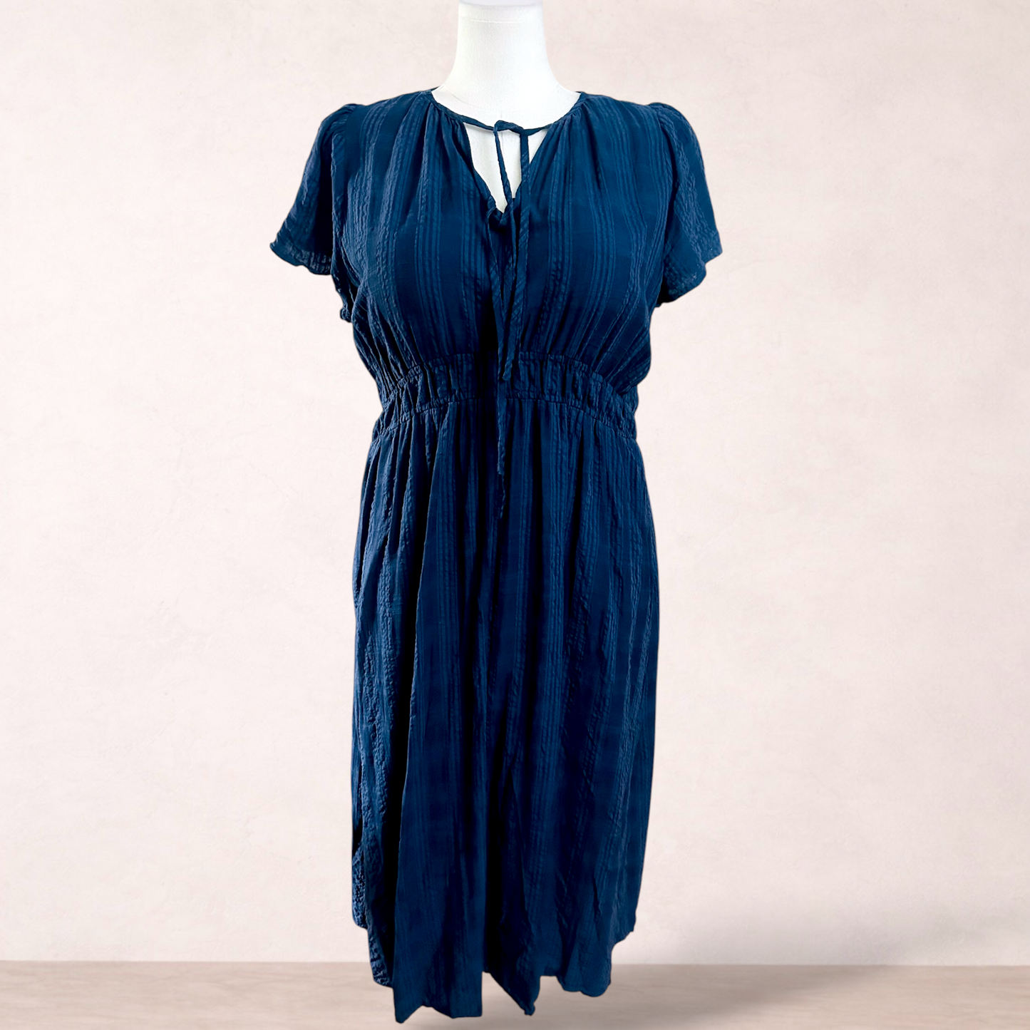 Target Woman Navy Blue Midi Dress | Size 16