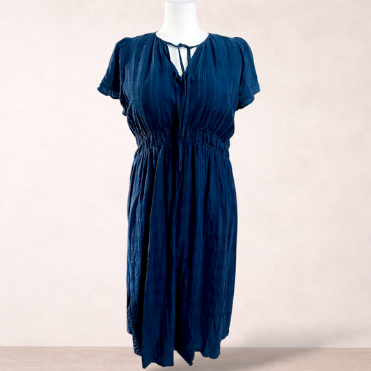 Target Woman Navy Blue Midi Dress | Size 16