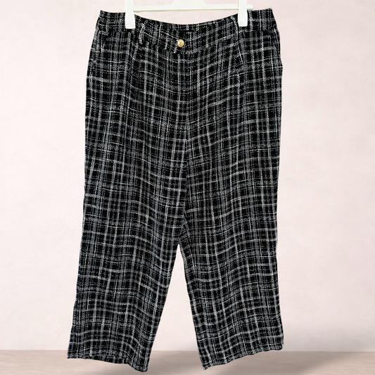 City Chic Wide Leg Black Pants | Plus Size M/18