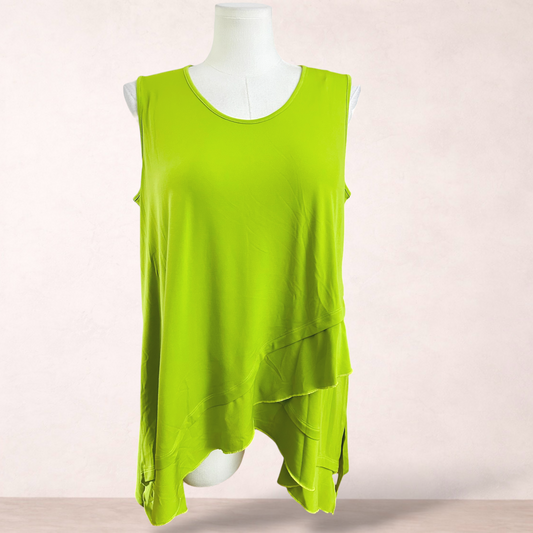 Taking Shape Lime Green Tunic Tank | Plus Size S 16/18