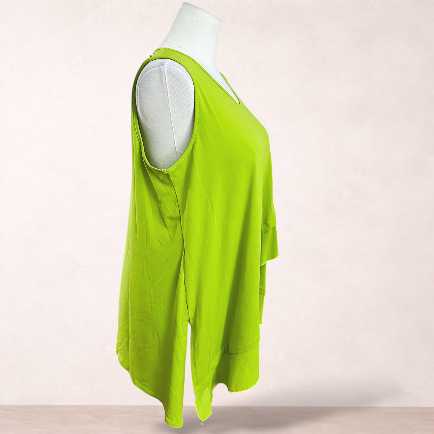 Taking Shape Lime Green Tunic Tank | Plus Size S 16/18