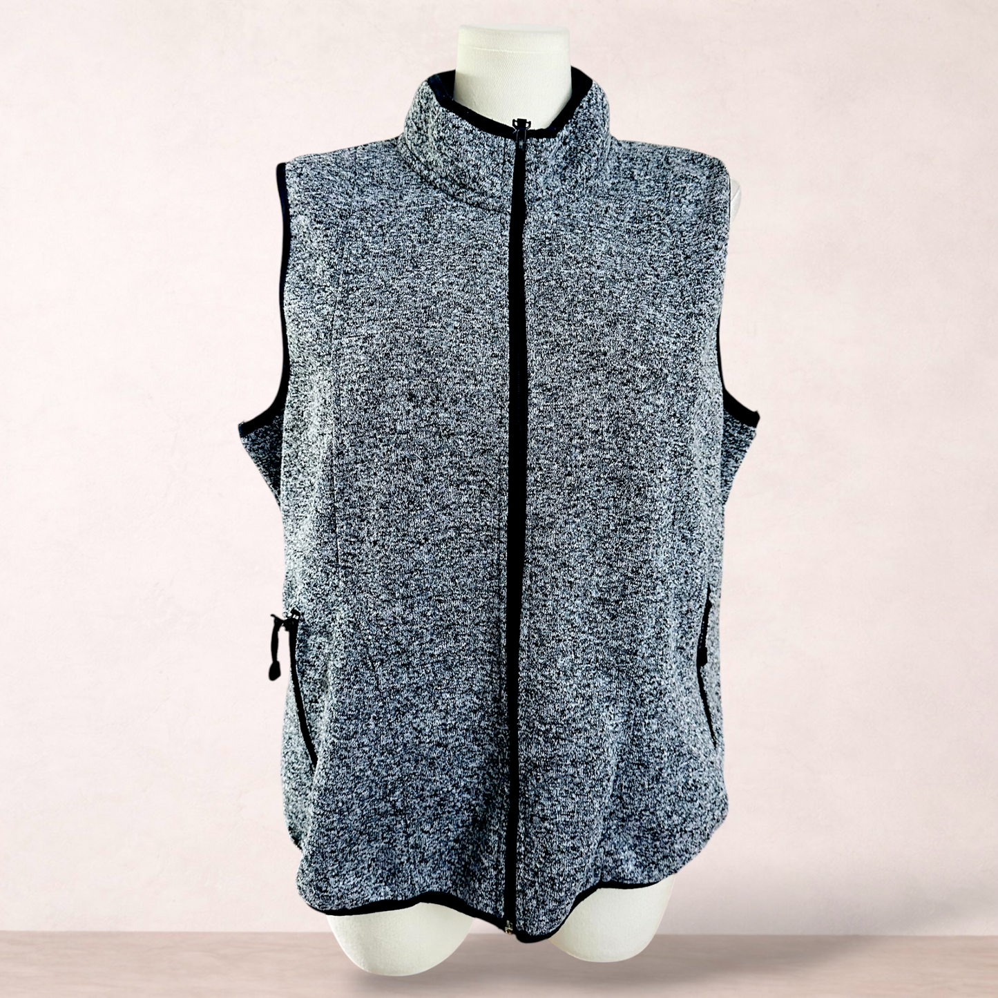 Millers Grey Zip Vest Jacket | Size 22