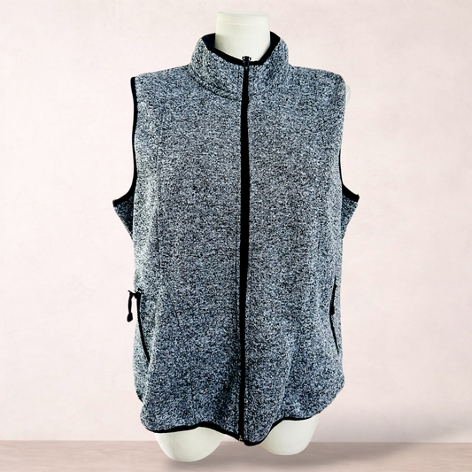 Millers Grey Zip Vest Jacket | Size 22